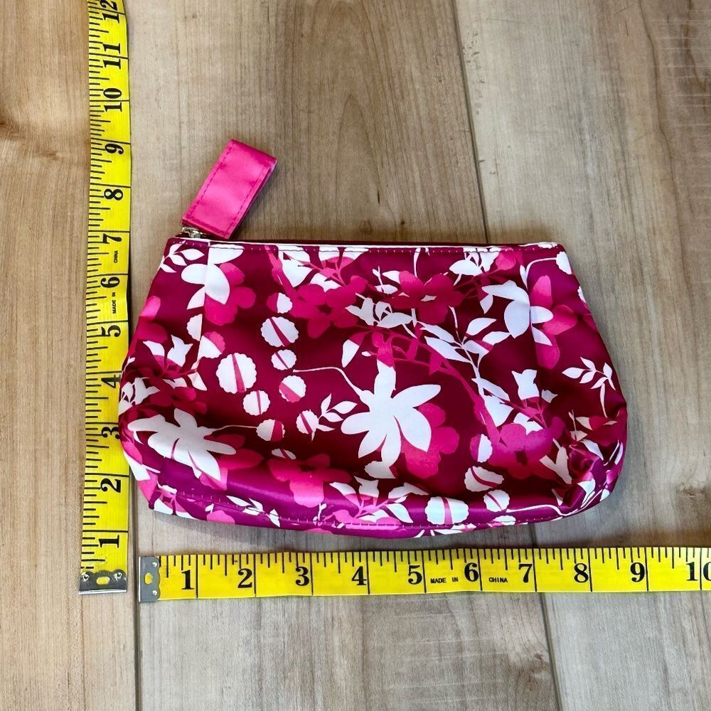 Estee Lauder Floral Fabric - Satin Cosmetic Travel Bag